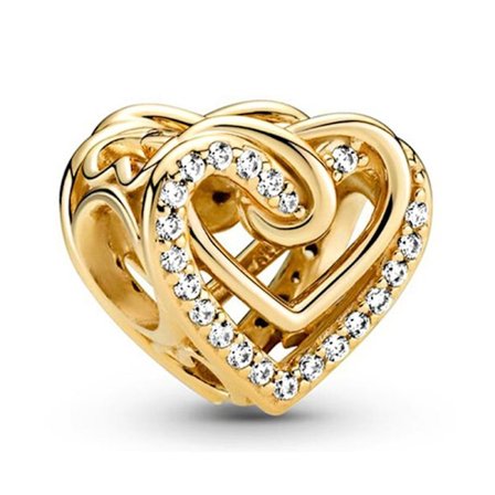 Pandora Beaded Golden Love Tree Bell Hänge DIY Armband Halsband Tillbehör 03