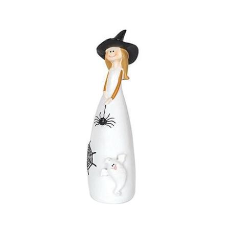 Halloween Häxa Figurer och Statyer Heminredning Harts Häxor Söta Elf Skulptur B