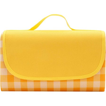 Picnic Tæppe, 150 cm x 100 cm Mellem Strandmåtte Vandtæt og Sandtæt, Passer til 3-4 Personer, Ekstra Stort Sammenfoldeligt Camping Tæppe