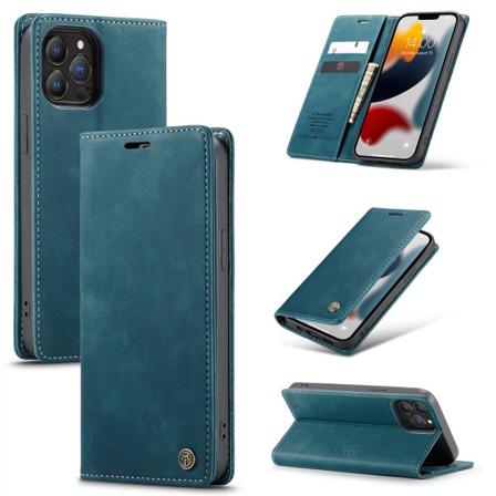 Caseme Slim Plånboksfodral Iphone 13 Pro Max Blå