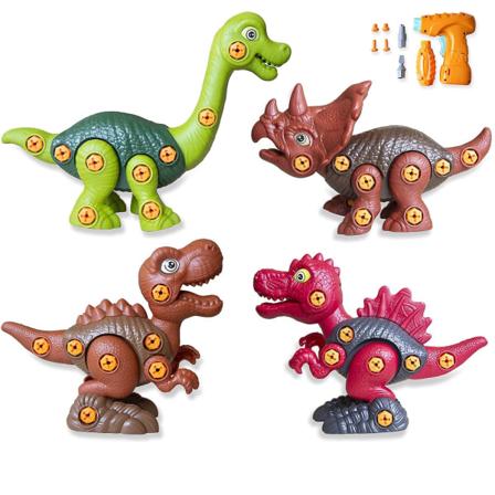 Ota erilleen dinosauruslelut lapsille 3-5 dinosauruslelut sähköporalla Diy-rakennus Stem-oppimislelu