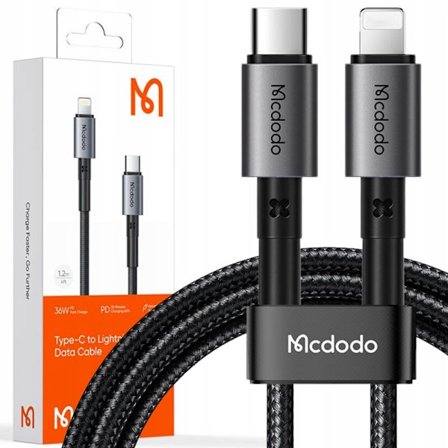 MCDODO USB-C LIGHTNING SNABB LADDNINGSKABEL 36W 1M IPHONE 12 13 14