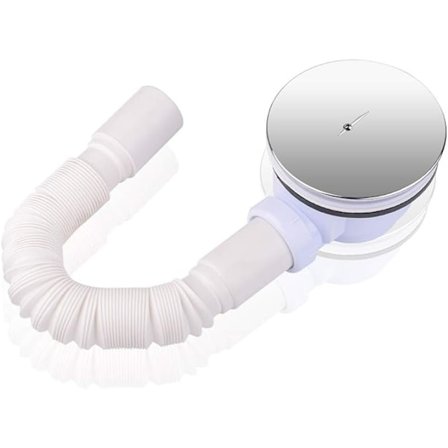 Dusjavløp med vannlås for dusjkar med avløpshull diameter 90 mm, fleksibel slange