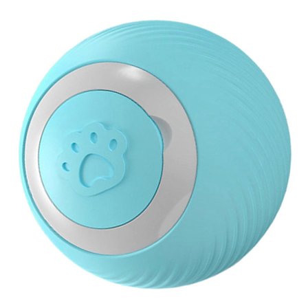 Rullende Bold 4,3 cm Smart Rullende Bold ABS, Silikone Kattelegetøj Genopladelig AutoBevægende til Indendørs Katte Leg Blå