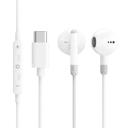 In-Ear Hörlurar med USB-C Sladd DAC Vit