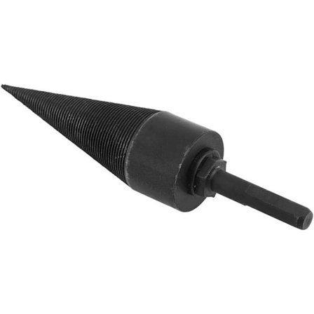 Vedkløyver-bor, kjeglebor for splitting av ved, 38 mm vedkløyver-bor, skruekjegle, verktøy for vedkløyving