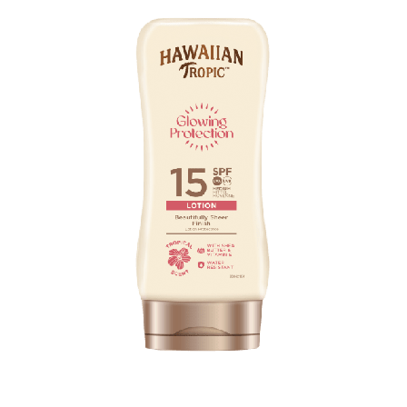 Hawaiian Tropic Glowing Protection Lotion SPF15 Solskydd & solvård Unisex 180 ML