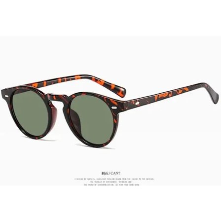 2021 Runda Solglasögon Herr Märke Vintage Små Solglasögon Dam Glasögon Kvinnor Lyx Designer Glasögon UV400