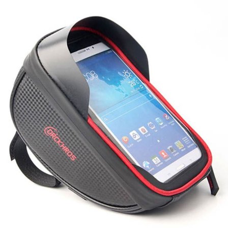 DRCK HROS vattentät cykelväska + solskydd - Röd