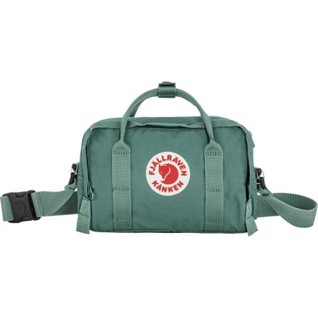 Fjällräven Kånken Crossbody in Frost Green, Vinylon-F