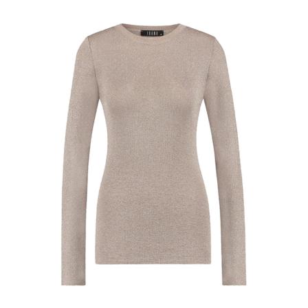 Ibana, Long Sleeve Tops Beige, Dames, Maat:XL