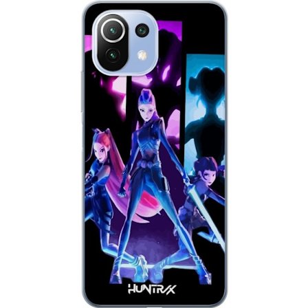 Kompatibelt Mobildeksel til Xiaomi Xiaomi 11 Lite 5G NE Futuristisk jente gruppe illustrasjon med neonlys og sterke farger i sci-fi estetikk