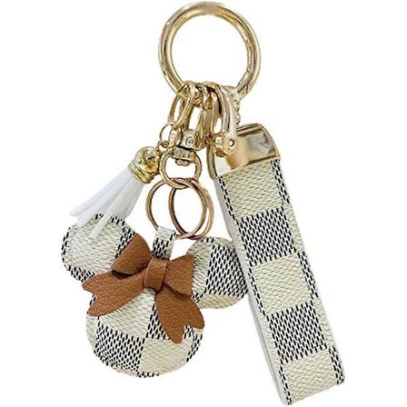 Wabjtam Luxury Hiiriavain, Vintage Ruudullinen Kukka Pu Nahkainen Lahja Naisille Lapsille