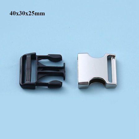 Buet spennelås Paracord Armbåndspenne 40X30X25MM