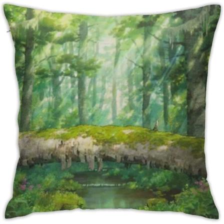 Hayao Miyazaki Ghibli Anime 30 Cover Dekor Kuddfodral Cover Cover 18"x18"
