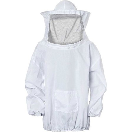 Biodlarjacka, professionellt biskydd, biodlarhatt med avtagbar slöja, biodlardräkt med dragkedja kompatibel med biodlare[D]