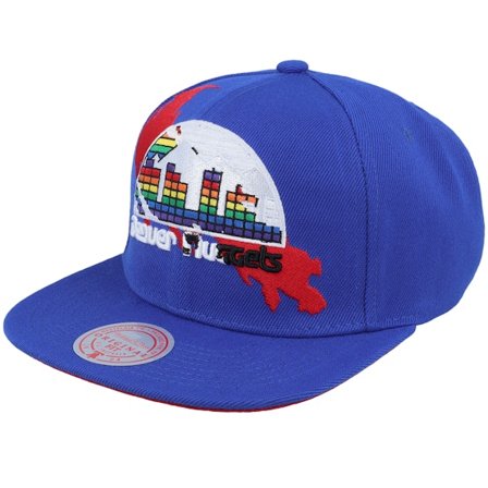 Mitchell & Ness - NBA Blau snapback Cap - Denver Nuggets Paint By Number Hwc Blue Snapback @ Hatstore