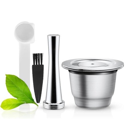 Återanvändbara Nespresso Kapslar Rostfritt Stål Påfyllningsbara Kaffekapslar Kompatibla för Nespresso Maskin db