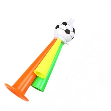 Jalkapallohuutotorvi urheilufaneille kannustavat lelut konsertti pieni torvi kilpailu pieni lelulahja - suuri 22cm