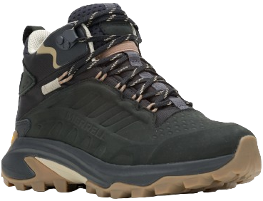 Merrell W's Moab Speed 2 Leather Mid WP Black