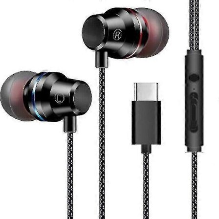 Hovedtelefoner Type-c In-ear Usb-c-hovedtelefoner Kablet headset med mikrofonhovedtelefoner
