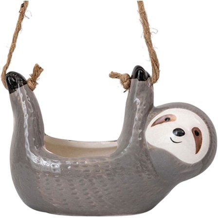 Riippuva eläinruukku - Laiskiaiskeramiikkaruukku, maalaistalon söpöt ruukut riippukorit