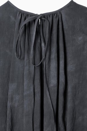 COS Women's Gathered A-Line Maxi Dress in Blue