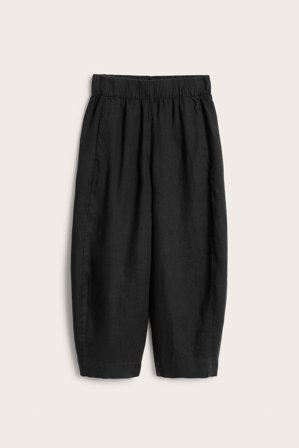 Kappahl | Pull on byxa i linne | Svart