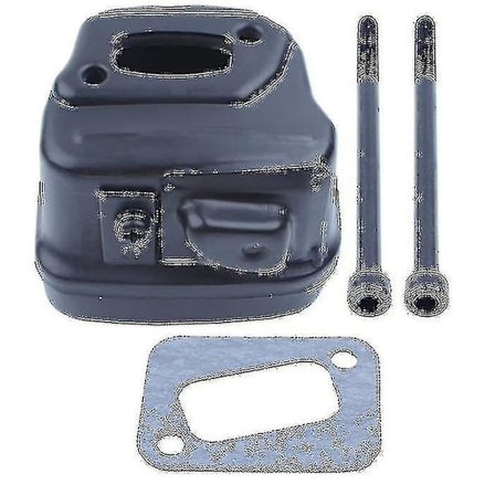 Pakoputken vaimennin pulttikiinnityksellä ja tiivistesarjalla, yhteensopiva Husqvarna 340 345 346xp 350 351 353 503862803 Hg:n kanssa