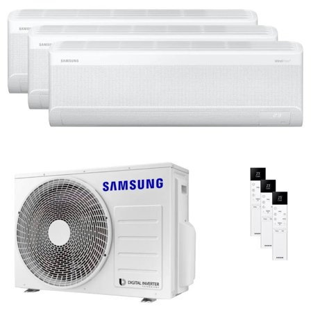 Condizionatore Samsung Windfree Elite S2 trial split 7000+9000+9000 BTU inverter A++ wifi unità esterna 5.2 kW