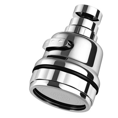 360 graders drejelig haneudluftningsanordning 3 tilstande køkkenhanehoved (kort)