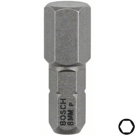Bosch HEX Skruvbits HEX8 3-pack 25mm, Borra & mejsla