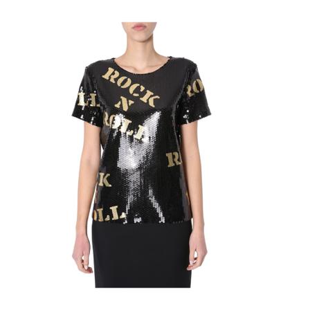 Moschino - T-shirts - Svart - Dam - Storlek: S, Dam, Storlek: S