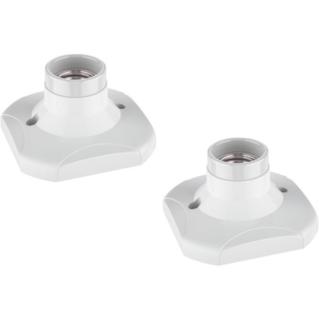 2-osainen kattovalaisin/lampunpidike, posliini, valkoinen, 1x E27 max. 60W