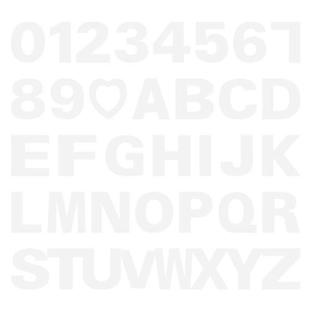 37 stk. Alfabetiske Kage Stenciler Bogstav Stenciler Tal Kage Skabeloner (hvid)