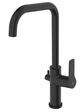 Gustavsberg Epic Köksblandare med maskinavstängning Svart, Badrum