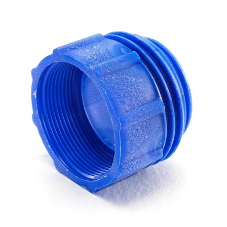 Thread adapter, 70x6 to 2" BSP, blue