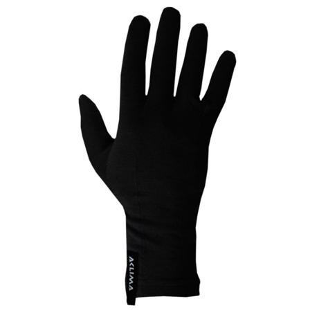Aclima LightWool Liner Gloves Unisex hiking gloves Black XS