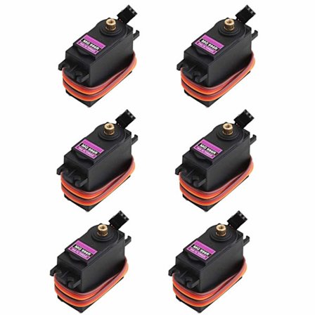 6-pakkaus MG996R Metal Digital Gear Servo Motor Horn Armilla