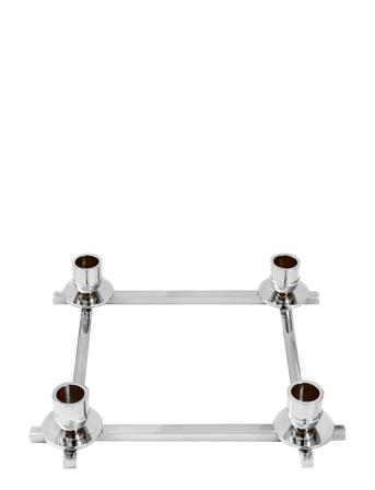 Ljusstake Lucia Home Decoration Candlesticks & Tealight Holders Candlesticks Silver Hilke Collection