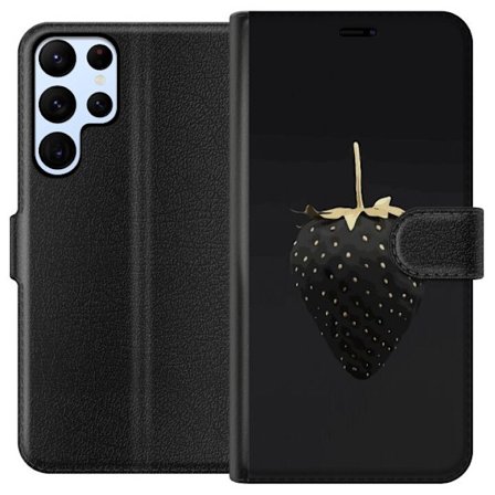 Kompatibelt Lommeboketui til Samsung Galaxy S24 Ultra Luksuriøs Jordbær