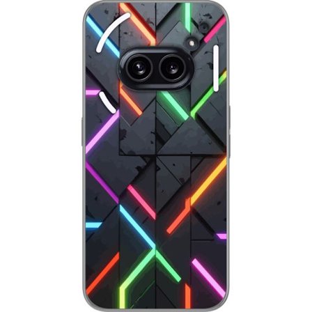 Yhteensopiva Puhelinkuori Nothing Phone (2a) Plus Geometrinen neonsuunnittelu värikkäillä valolinjoilla