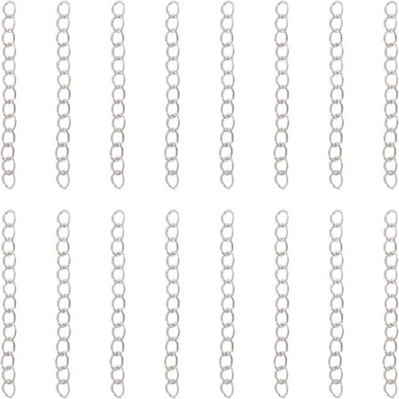 Sølv Twist Chains Twist Extender Chains Kjeder Halskjede