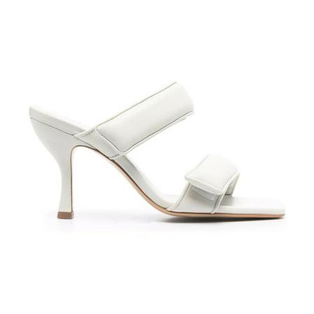 Gia Borghini Perni03 80Mm TWO Strap Sandalen , Wit , Dames , Maat: 36 EU