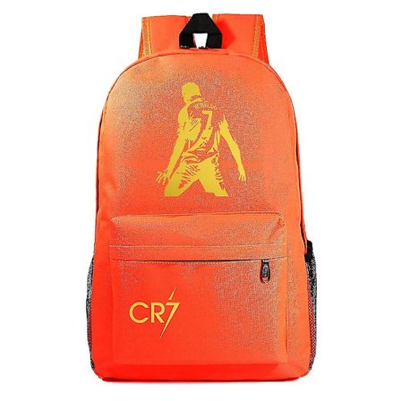 Cr7 Ryggsäck USB-laddning för pojkar och flickor, Laptop skolväskor med stöldskyddslås, Rese-Mochila