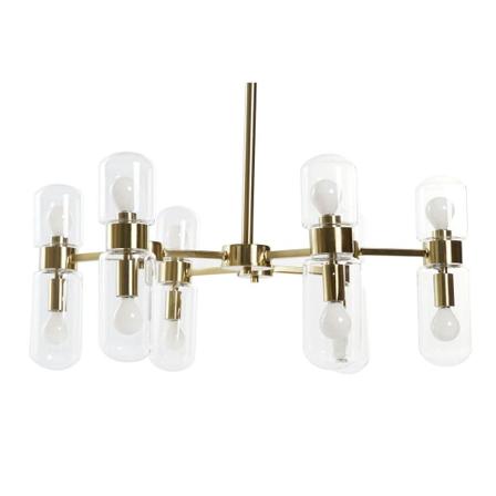 Taklampa Dkd Home Decor Gyllene 220 V 50 W (68 X 68 X 55 Cm)