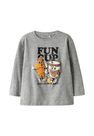 Name It NMMRASMUS Topp T-shirts & toppar Herr Grå 104