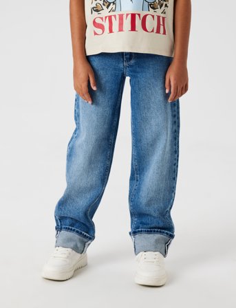 name it Nkfrose Straight Fold Jeans 4224-Az Noos - Blue - 164