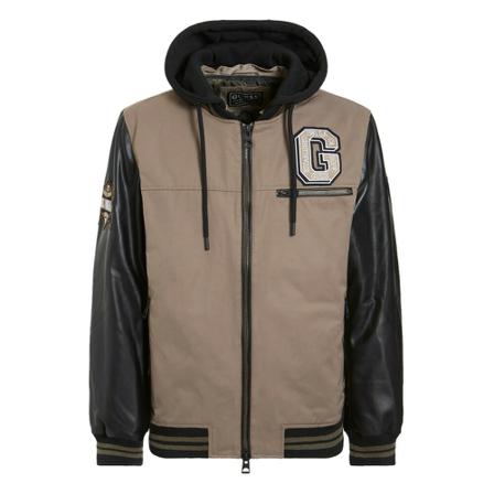 Guess, Bomber Jackets Zwart, Heren, Maat:L