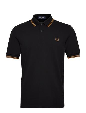 Twin Tipped Fp Shirt Black Fred Perry
